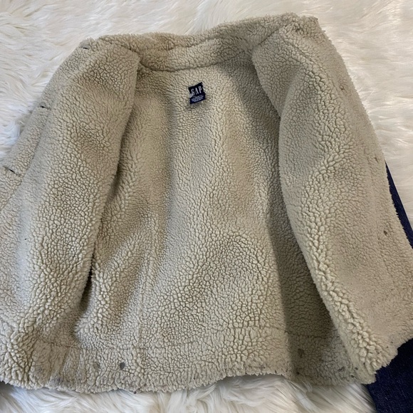 Gap ladies Sherpa denim jacket Sz XsS - Picture 5 of 5